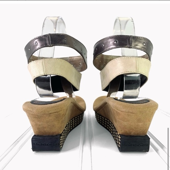 MODZORI WEDGE REVERSIBLE TWISTER SANDAL MULTICOLOUR SHOE NEUTRAL SLIP ON THONG 8 - Picture 8 of 10